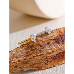 Yhpup requintado aço inoxidável bling zircônia cúbica flor anel ajustável para mulheres moda brilhante dedo jóias novo