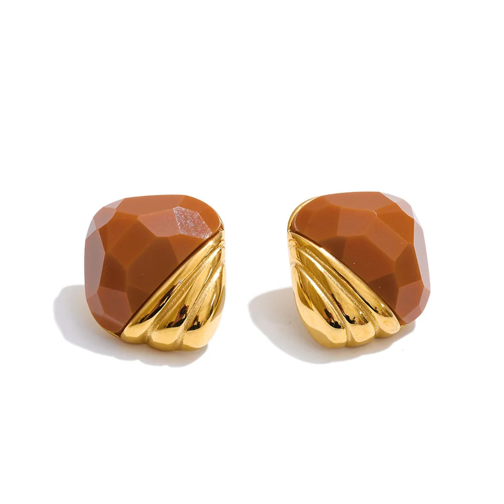 Brincos de Cristal K9 Banhados a Ouro | Zalzani