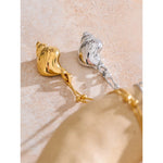 Yhpup 2025 verão oceano estilo metal concha pingente colar distintivo aço inoxidável férias moda jóias novo