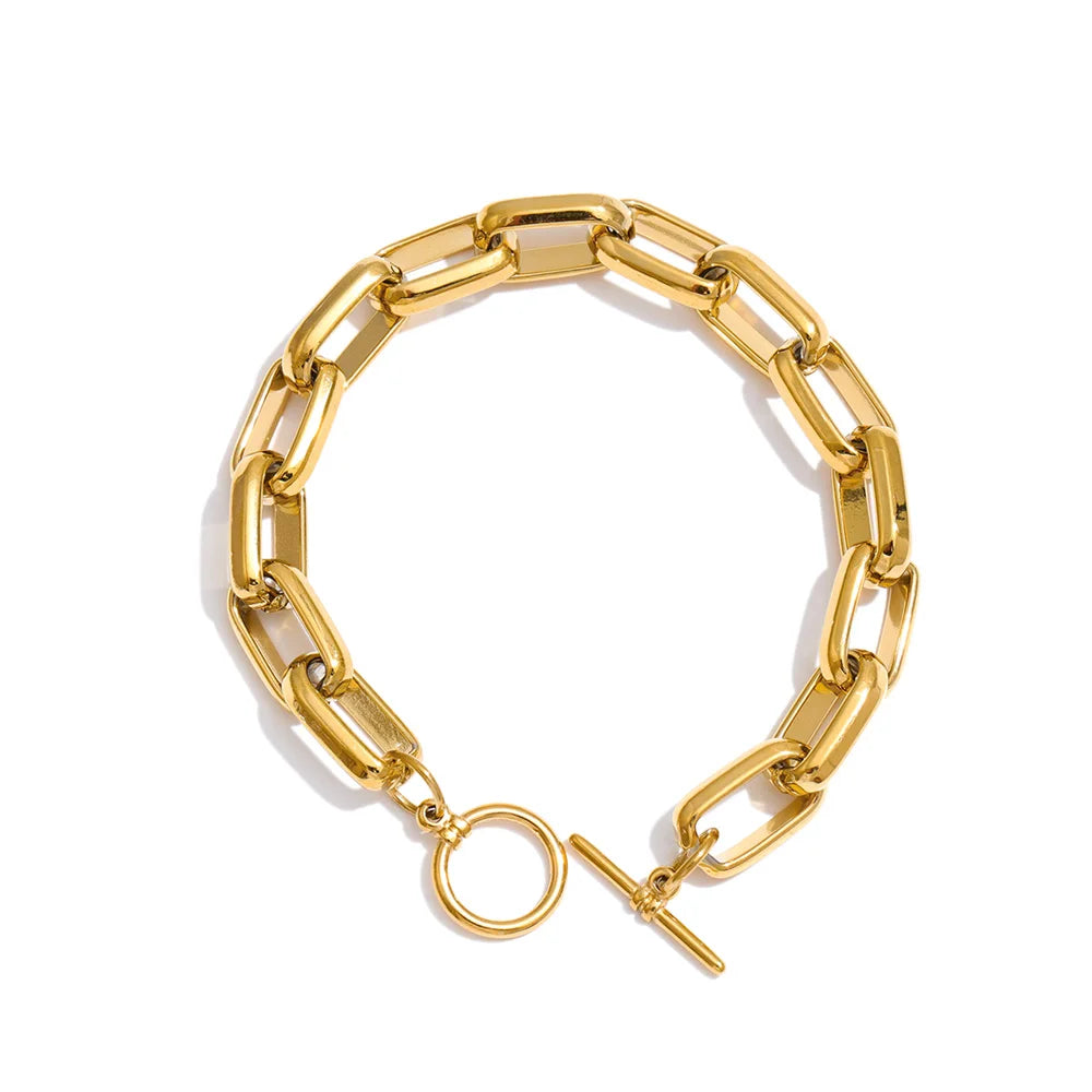 Pulseira Texturizada Banhada a Ouro | Zalzani