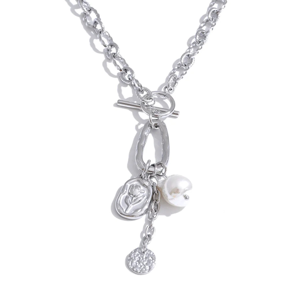 Colar Flor com Pérolas - Zalzani Joias