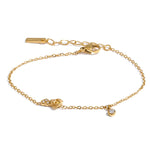 Pulseira Fina em Aço Inoxidável com Zircônia - Zalzani Joias