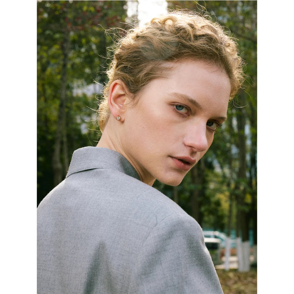 Yhpup delicado aaa bling zircônia cúbica coração amor brincos presente do dia dos namorados de alta qualidade aço inoxidável jóias diárias