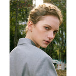 Yhpup delicado aaa bling zircônia cúbica coração amor brincos presente do dia dos namorados de alta qualidade aço inoxidável jóias diárias