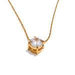 Colar Delicado com Zircônia Cúbica - Zalzani Joias