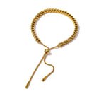 Yhpup corrente minimalista pulseira de aço inoxidável declaração 18 K metal meninas joias da moda бижутерия для ж dikщин presente à prova d'água