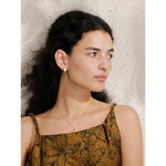 Yhpup 2025 concha gota de água pingente colar brincos chique 18k ouro pvd banhado aço inoxidável popular jóias presente