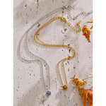 Yhpup chique aço inoxidável rosa flor corrente colar pulseira brincos conjunto ouro & platina pvd à prova dwaterproof água banhado diariamente jóias