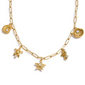 Colar Concha e Estrela-do-mar com Zircônia - Zalzani