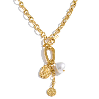 Colar Flor com Pérolas - Zalzani Joias