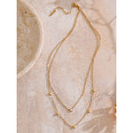 Yhpup coreano dupla camada zircônia coração chique corrente colar de verão requintado colar em camadas de aço inoxidável jóias para mulher