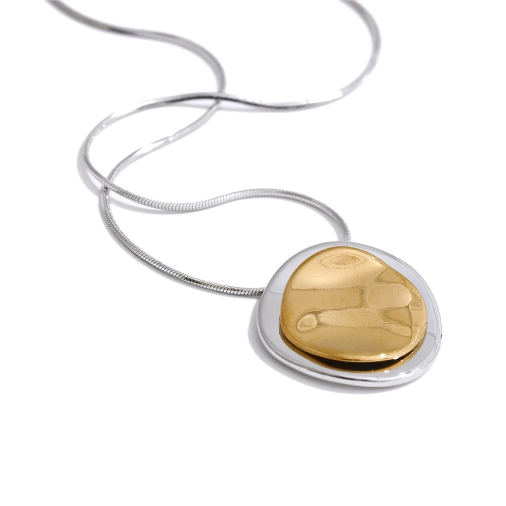 Colar Duplo Redondo Banhado a Ouro | Zalzani