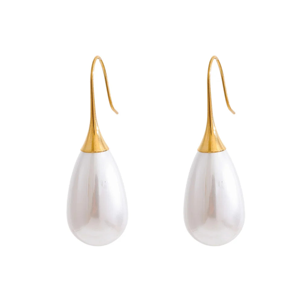Brincos de Gota com Pérolas - Zalzani