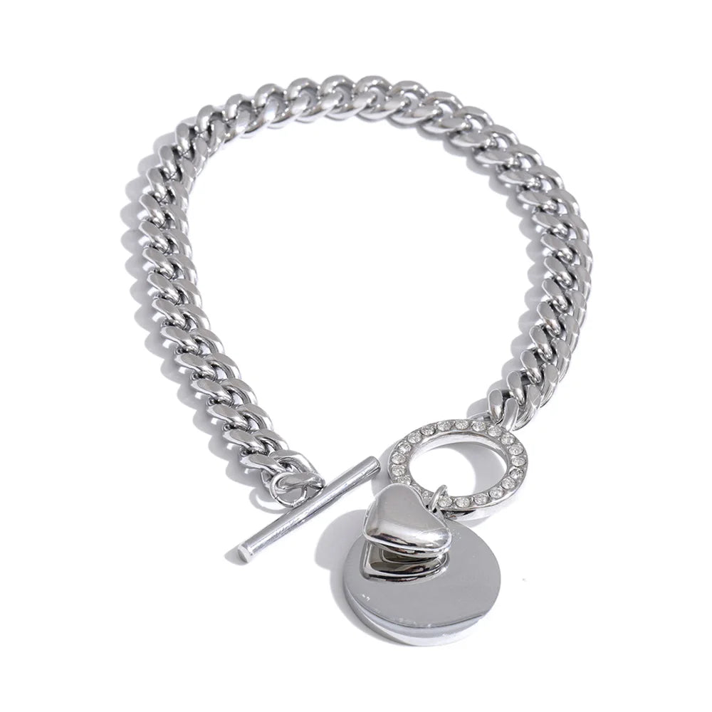 Conjunto de Joias com Zircônia Cúbica Banhado a Ouro | Zalzani