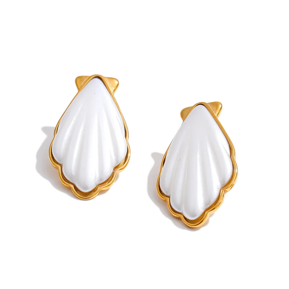 Brincos com Pérola Banhados a Ouro | Zalzani