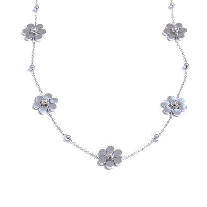 Colar de Flores Douradas Banhado a Ouro | Zalzani