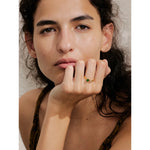 Yhpup tamanho 678 moda chique zircônia cúbica anel fino presente tendência 316 aço inoxidável coreano dedo jóias feminino pvd banhado