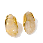 Anel Geométrico de Resina Ajustável - Zalzani Joias